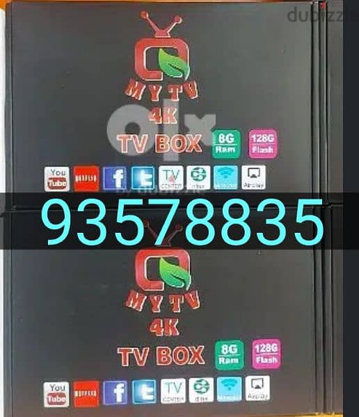 Black model android smart Box all country channels work with 1YEAR Sub 0