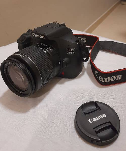 Canon DSLR 2000D Camera, EF-S 18-55 III kit
+ Promage Camera Tripod 1