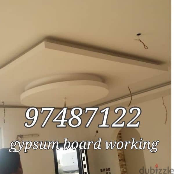 professional service gypsum board working and painting 1