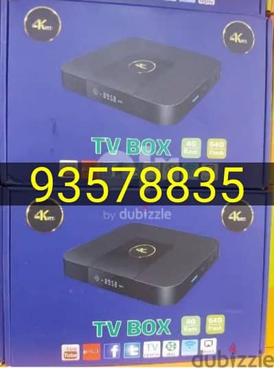 Android box New With 1year subscription All countries channels working