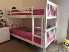 Bunk bed(home center) with mattresses