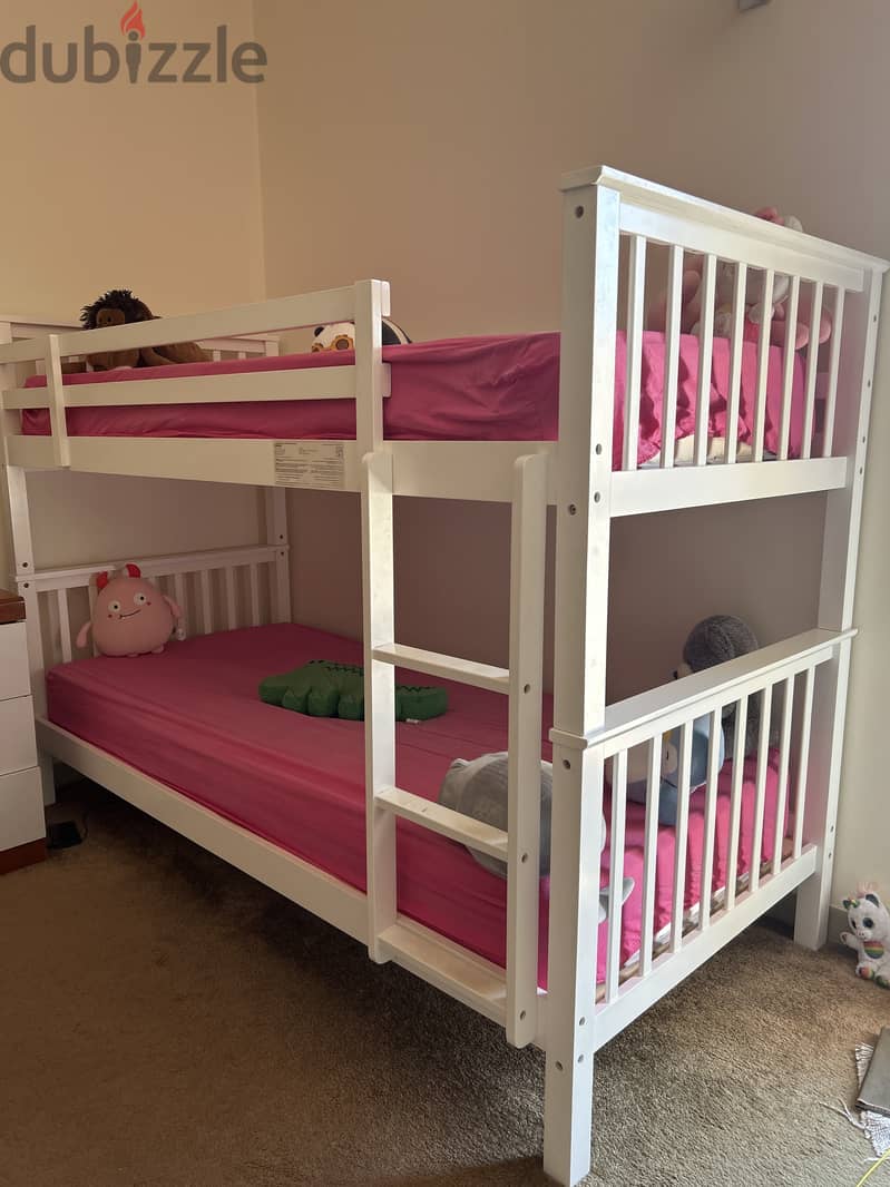Bunk bed(home center) with mattresses 1