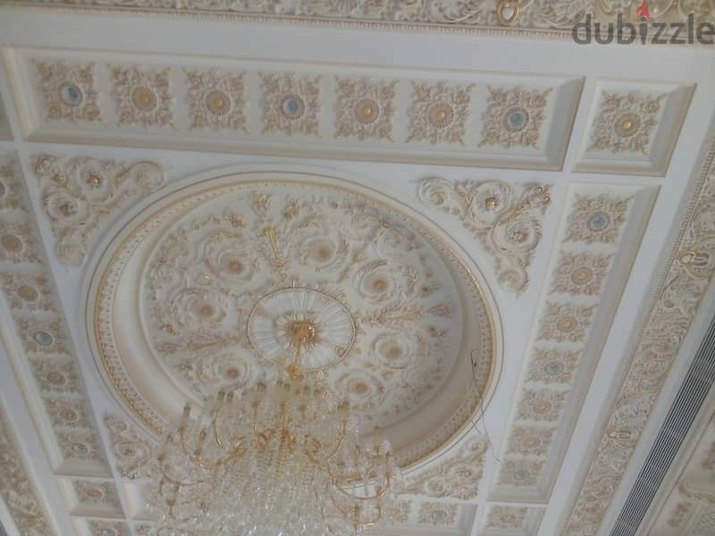 We are doing decorative gypsum works and painting works. 4