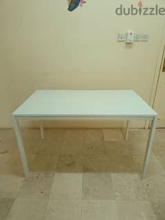 White Table - can be dismantled for easy shifting