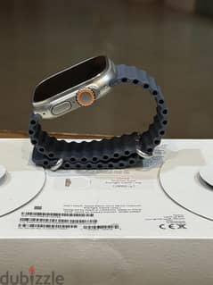 Apple Watch Ultra 49mm Titanium Starlight case Alpine Loop design