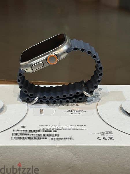 Apple Watch Ultra 49mm Titanium Starlight case Alpine Loop design 0