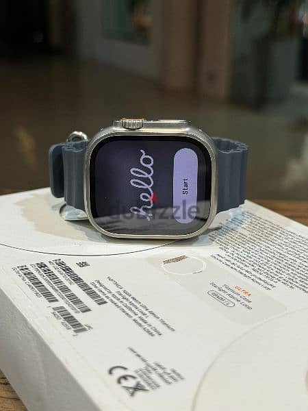 Apple Watch Ultra 49mm Titanium Starlight case Alpine Loop design 2
