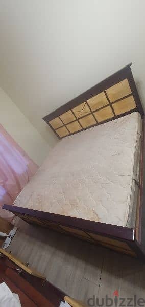 King size bed set+ wardrobe+dressing table + cupboards 2