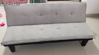 3-Seater Manolo Fabric Sofabed - Grey 0