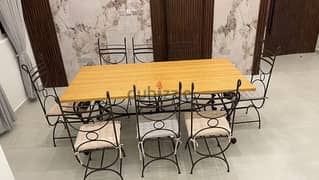 Dining table 8 seaters with chairs