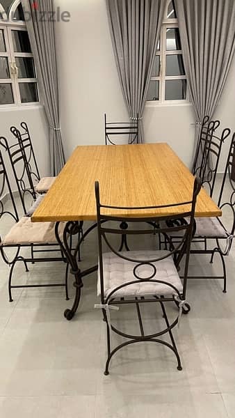 Dining table 8 seaters with chairs 2