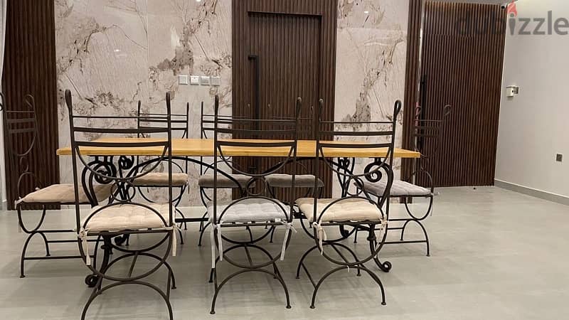 Dining table 8 seaters with chairs 3