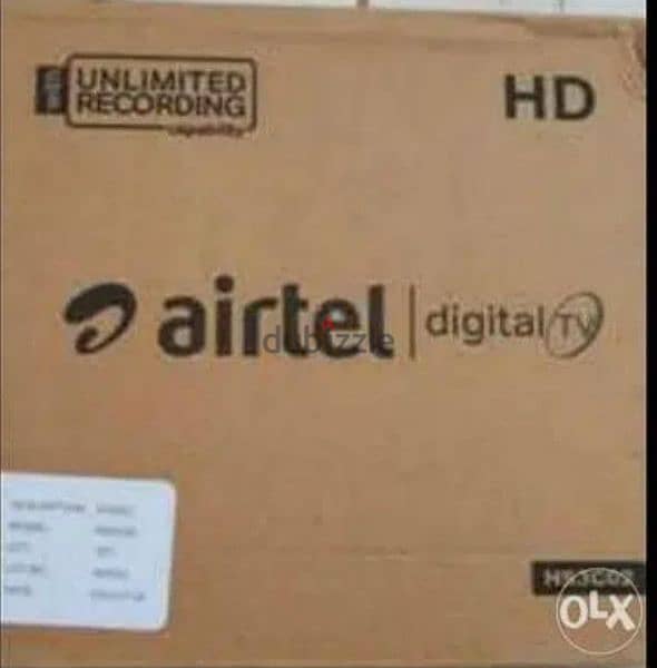 Airtel HD setup Box with subscription six months available 0