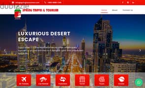 Travel & Tourism Website Development, Domain, Hosting, Emails, Offers