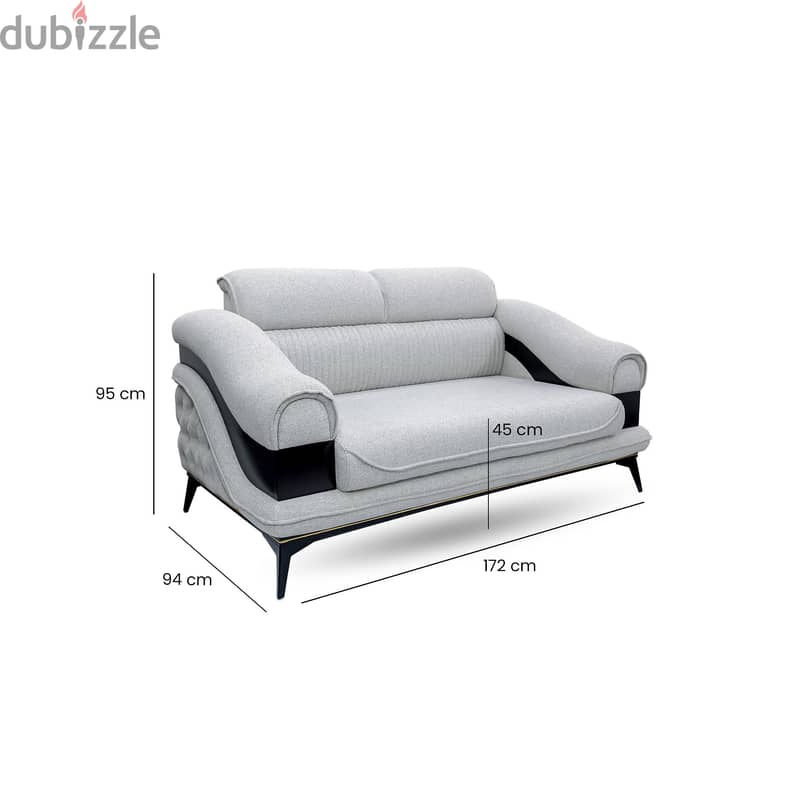 Lumina 2 Seater Sofa - Modern Comfort 6