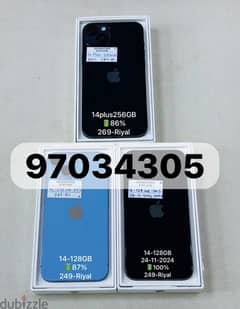iphone 14plus256GB 86% battery condition 100% clean condition