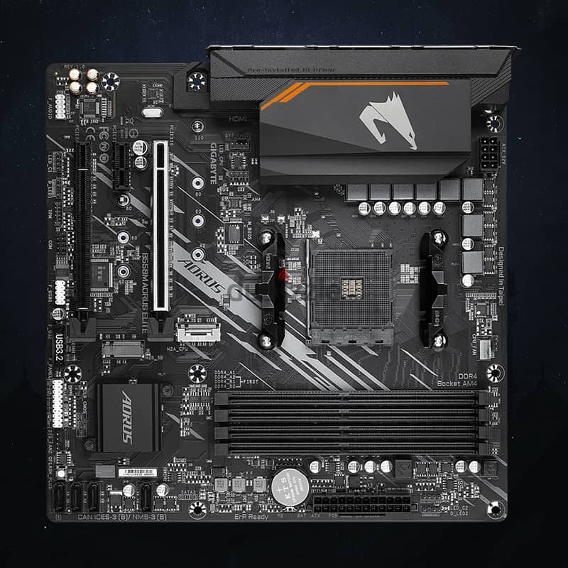Gigabyte AMD B550 Aorus Elite Gaming Motherboard - مذربورد من جيجابايت 3