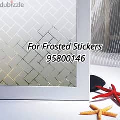 Window Glass frosted Sticker, Printing Frosted Stickers, Window Blind 0