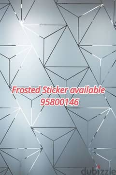 Frosted Vinyl, Window tint stickers, UV protection stickers available 0