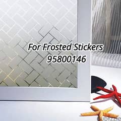 Frosted Sticker available, Glass blinds sheet,UV protection stickers