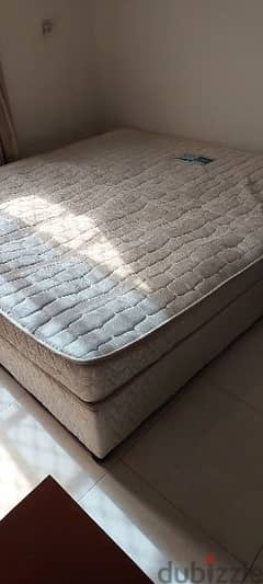 double bed with mattress good condition in sadaa 15 ryal gsm 92113501