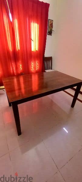 6 Seater Dining table purchased from Home Center. Immaculate condition 7