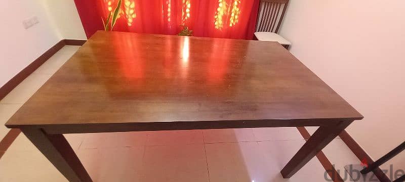 6 Seater Dining table purchased from Home Center. Immaculate condition 8