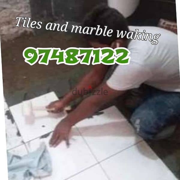 House maintenance working and marble fixing and tille 1