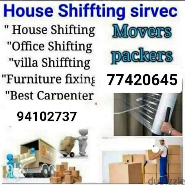 l Muscat Mover tarspot loading unloading and carpenters sarves. . 0