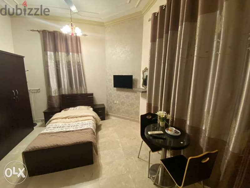 single fully furnished bed room in al zibah 1