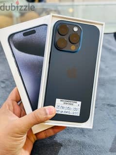 iPhone 15 pro 256GB - blue titanium - 05-10-2024 apple warranty - good 0