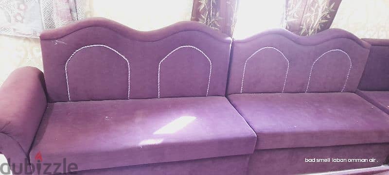 L shaped Majlis sofa on Urgent sale centre table freee 1