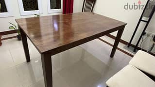 6 Seater Dining table purchased from Home Center. Immaculate condition 0