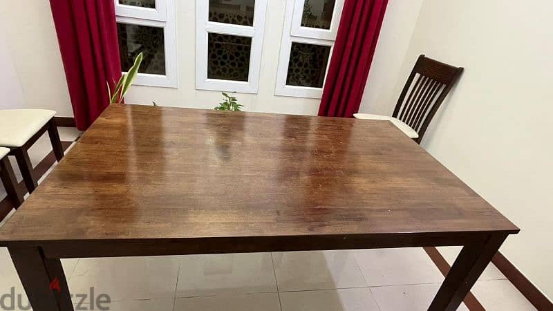 6 Seater Dining table purchased from Home Center. Immaculate condition 1