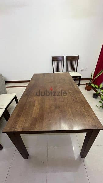6 Seater Dining table purchased from Home Center. Immaculate condition 5