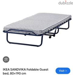 IKEA folding bed incl mattress in excellent condition