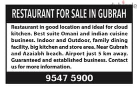 Indian Restaurant for sale