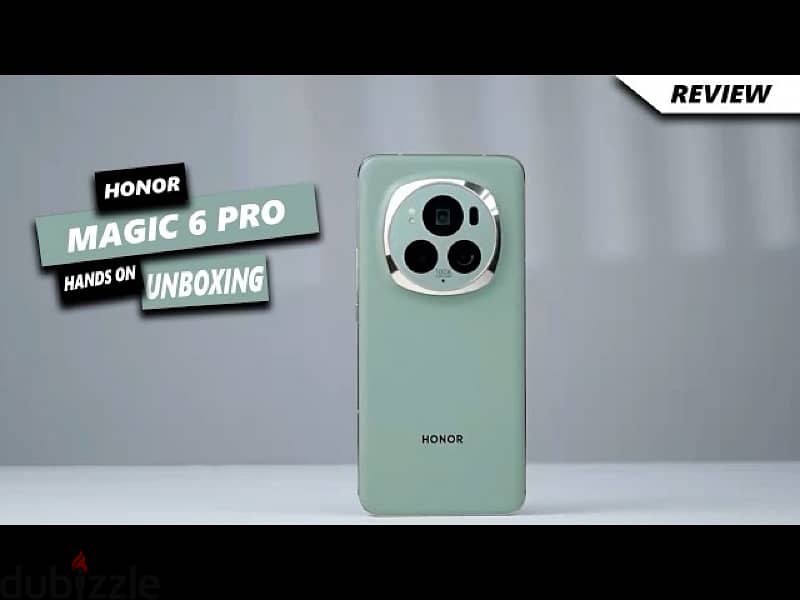 Honor magic 6 pro 512gb with 12 ram and free smart watch and case 3