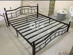 Iron Bed with Wooden sheet and Mattress