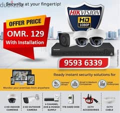 CCTV Camera with Free Installation. In OMR 129 0