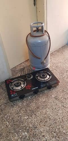 gas cylinder regulator pipe with Three Burner Glass Stove for Sale