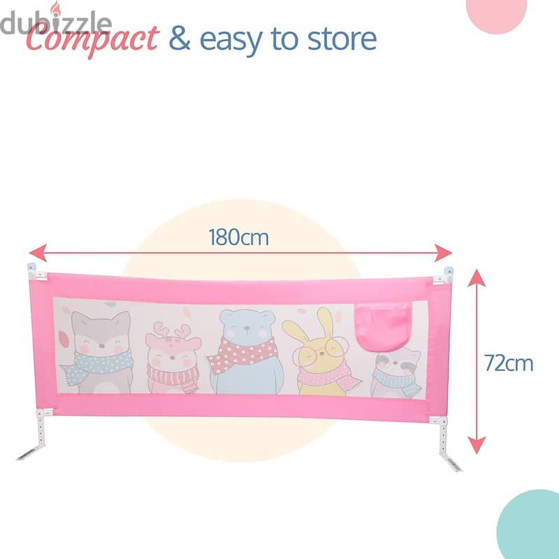 New Set of two Luvlap Comfy Baby Bed Rail Guard for Baby 3