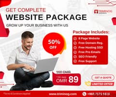 Company Website Development, Domain, Hosting, Emails, Offers 0