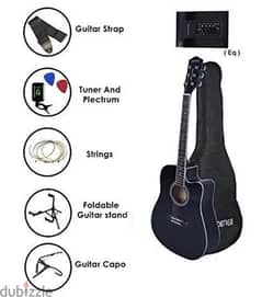 Black acoustic guitar 0