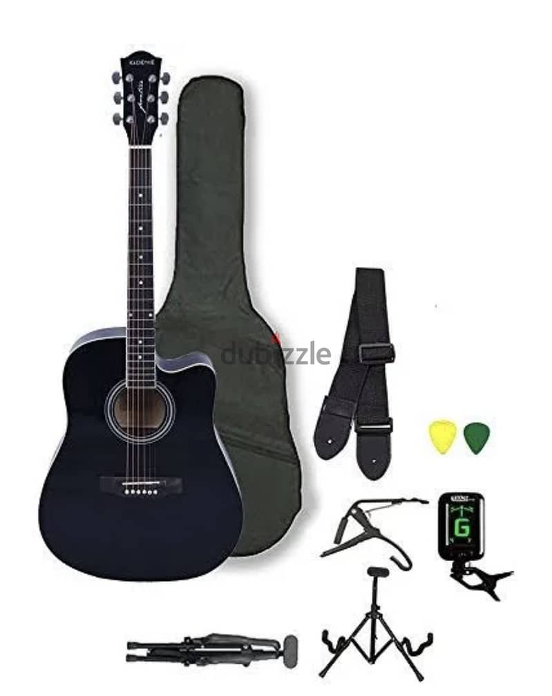 Black acoustic guitar 2