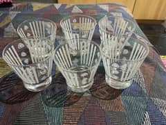 Beautiful glasses for sale. Set of 6. Assured gift on visit