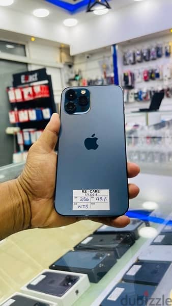 iPhone 12 Pro Max, 256gb Blue Arabic 0