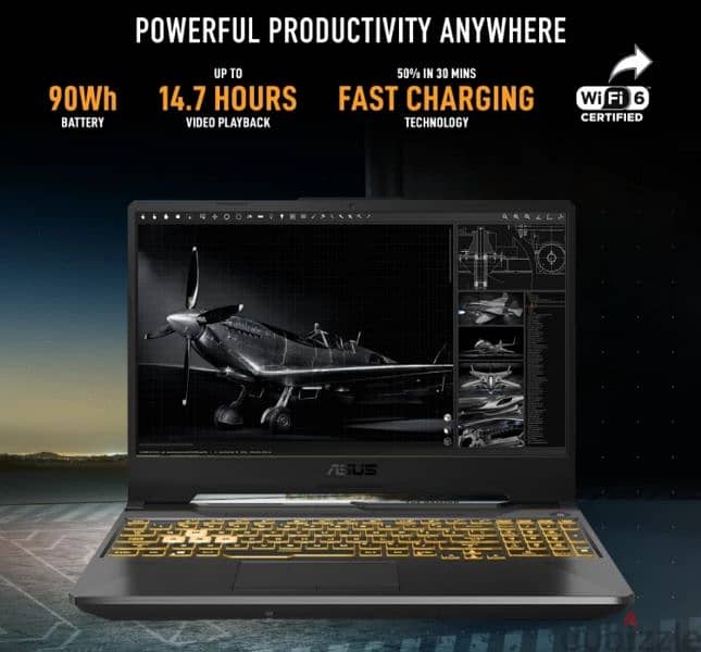 ASUS TUF GAMING F15 WITH 4 GB GRAPHICS CARD NVIDIA RTX3050 3