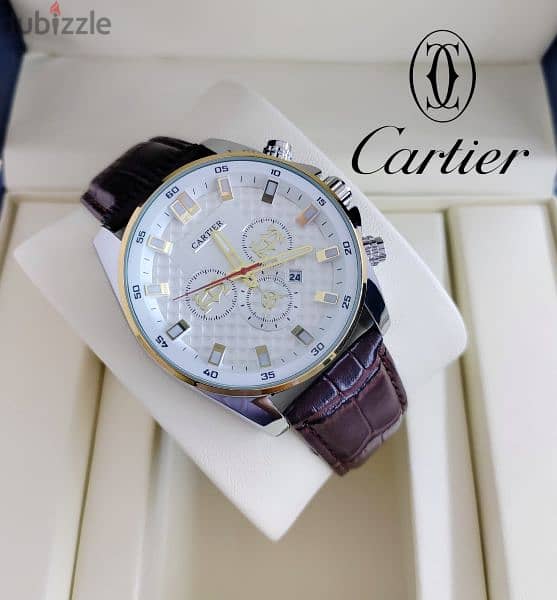 LATEST BRANDED CARTIER OMEGA AIGNER -BATTERY MEN'S WATCH 4