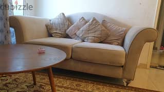 very clean condition sofa , king size, along with  bigmatching carpet